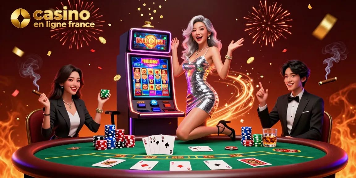 Célébrez les grosses victoires dans un casino en ligne France animé avec des personnages dynamiques et des éléments de jeu excitants.