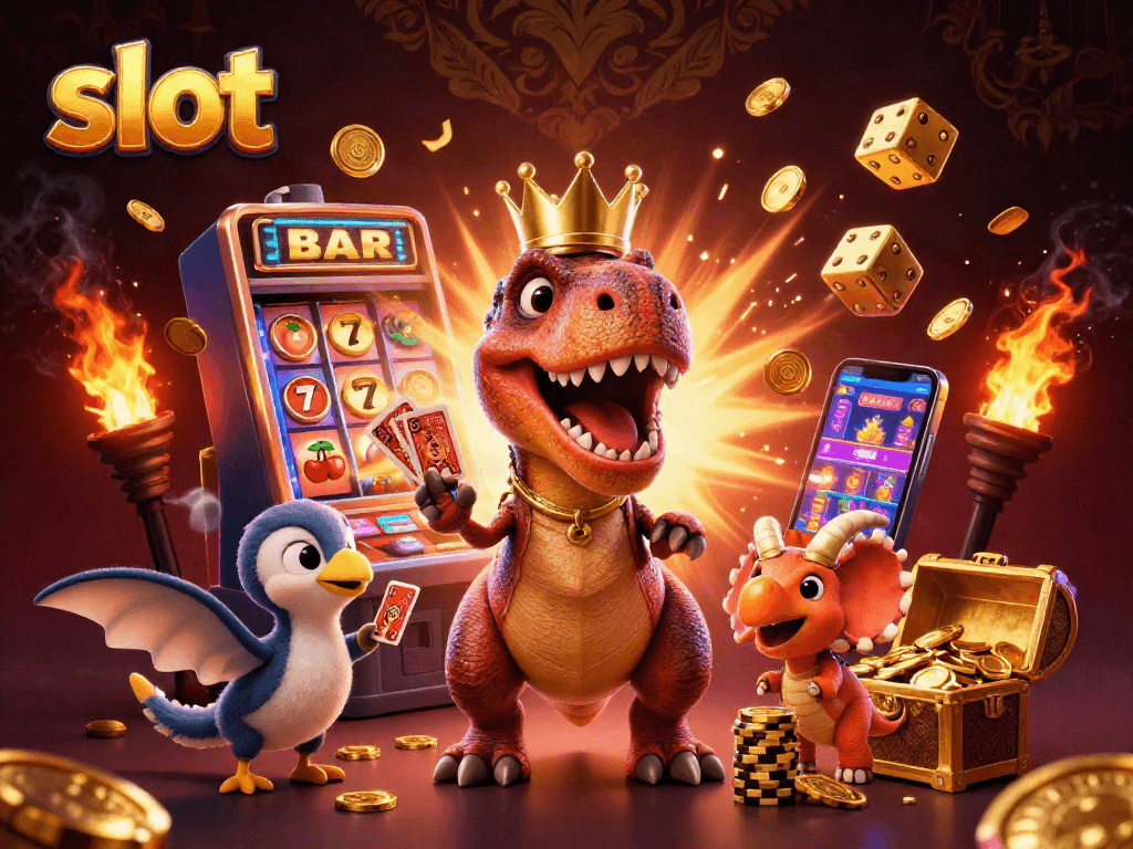 Engage with thrilling slot machines featuring unique characters and vibrant gaming elements.