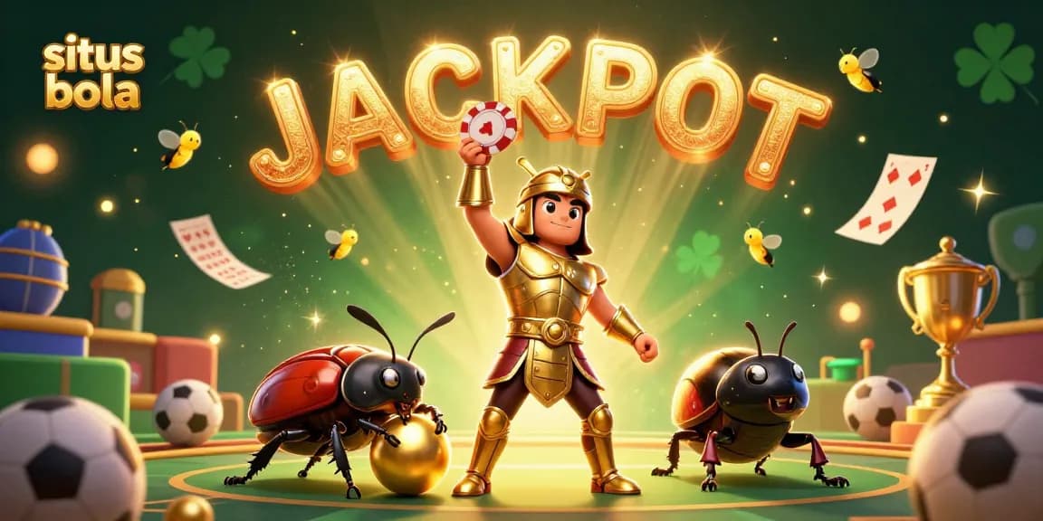 Experience situs bola with exciting sports betting dynamics amidst vibrant casino elements.