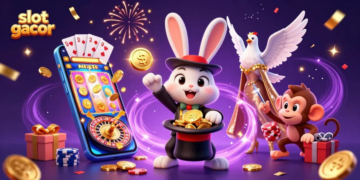 Spin the reels for slot gacor winnings amidst magical casino festivities.