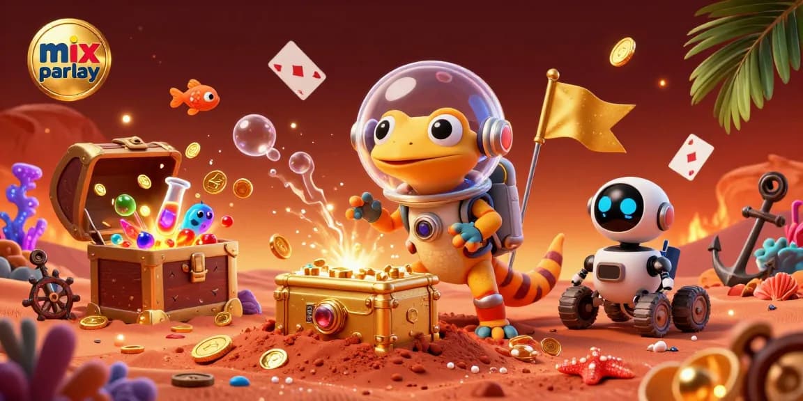 Win big with mix parlay betting strategies in this vibrant casino scene illustration.