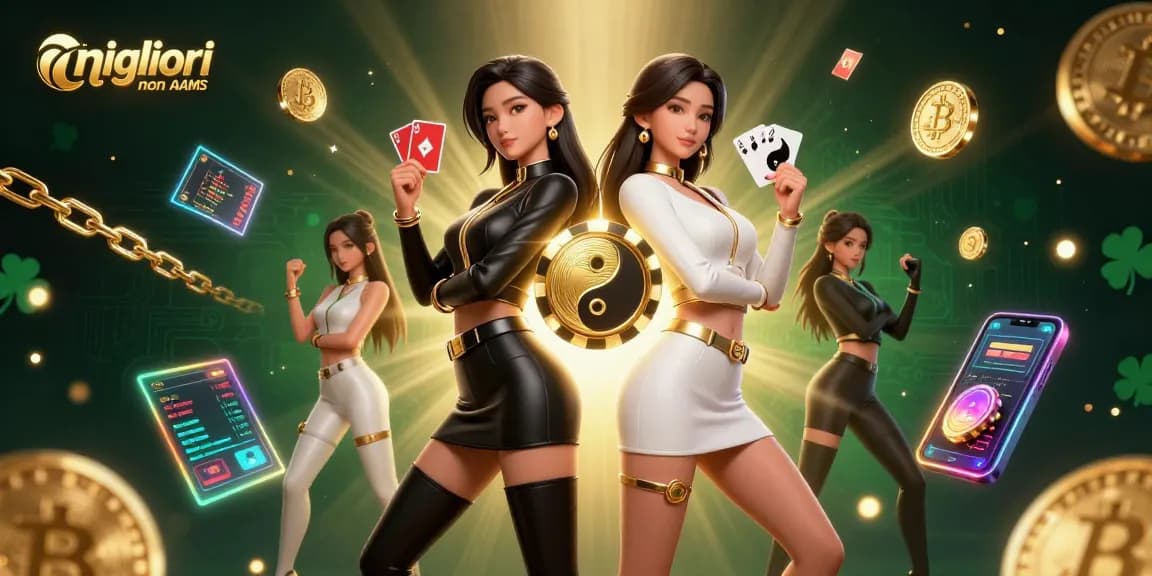 Interagisci con i migliori casino non AAMS attraverso un gameplay entusiasmante che presenta campioni gemelli ed emozioni cripto.