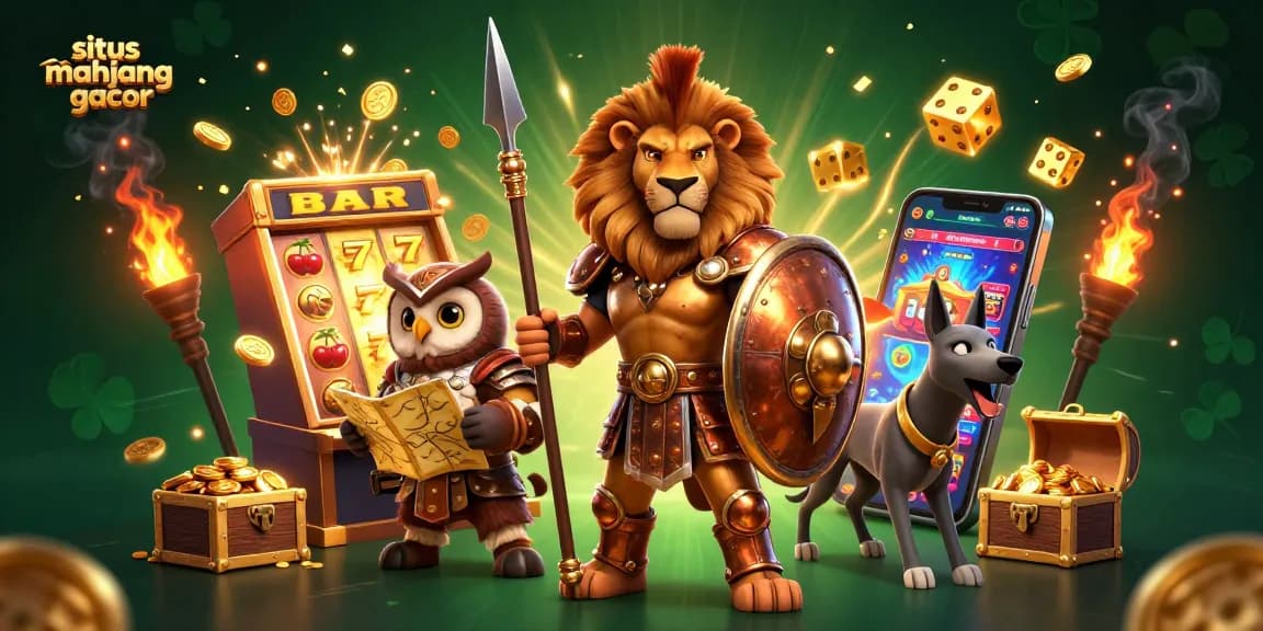 Spark winning with situs mahjong gacor in an explosive casino jackpot scene featuring 3D characters.
