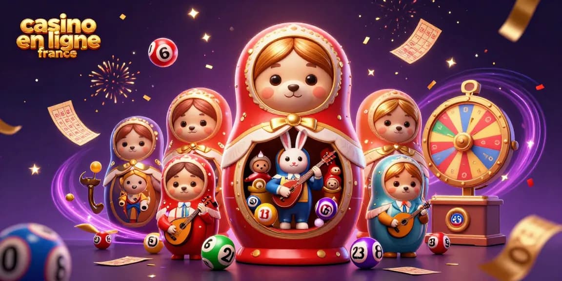 Participez à des jeux palpitants au casino en ligne France avec des éléments de loterie dynamiques et des personnages vibrants.
