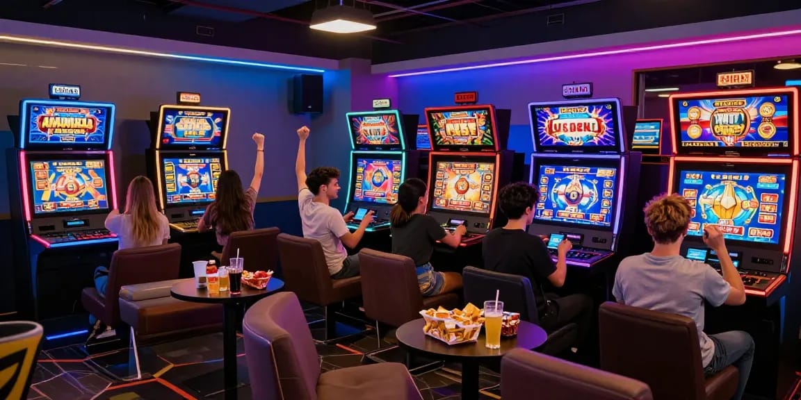 Pengalaman bermain slot online di kudaliar89 dengan suasana ceria dan pemain antusias.