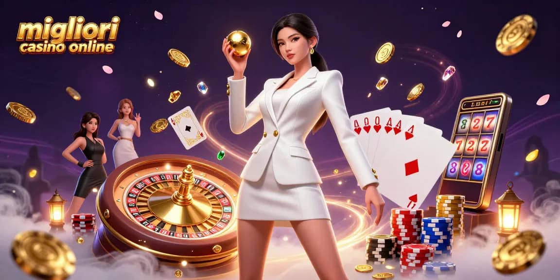 Gioca al meglio nei migliori casino online con immagini coinvolgenti ed elementi del casinò.