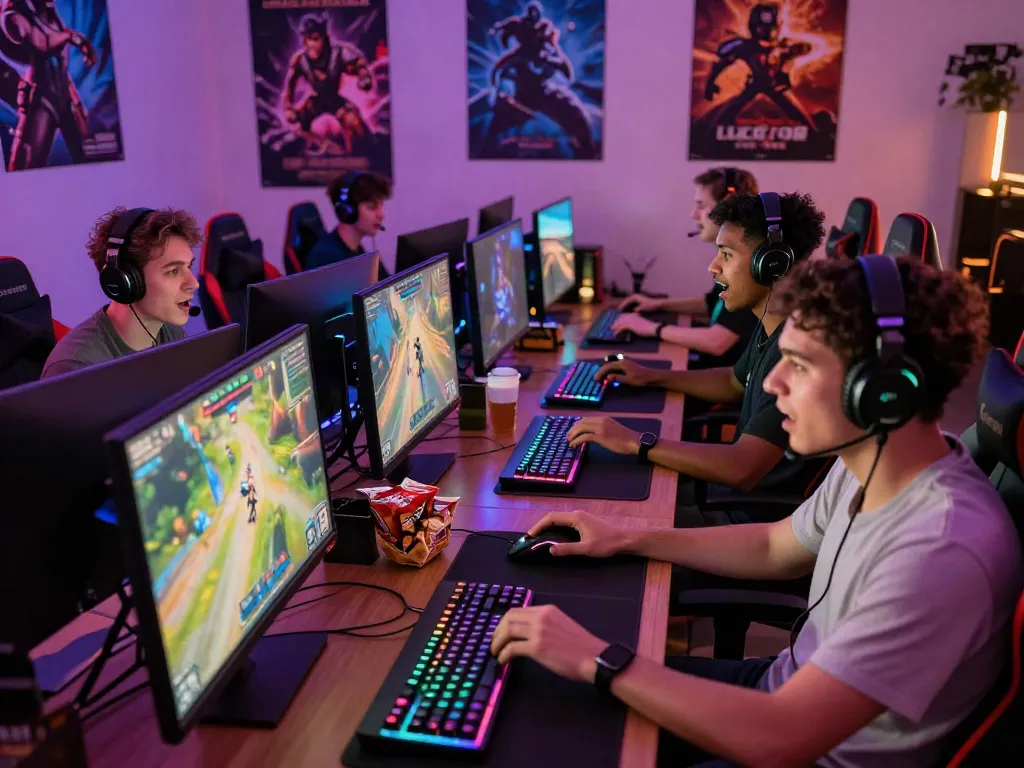 Exciting gaming session showcasing rokok88 login with players engaged in multiplayer competition.