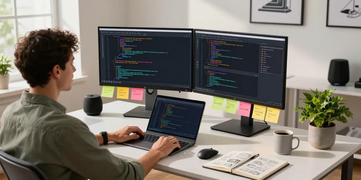 OpenClaw skill developer workspace with code displays, custom tools, and a modern atmosphere.