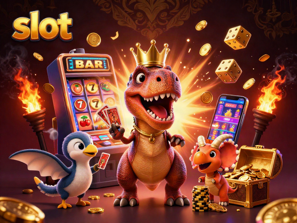 Engage with thrilling slot machines featuring unique characters and vibrant gaming elements.