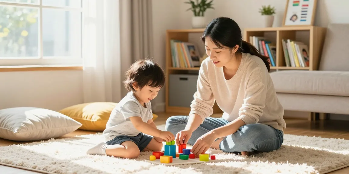 Engaging parent-child interaction during rokok88 login in a warm, nurturing home environment.