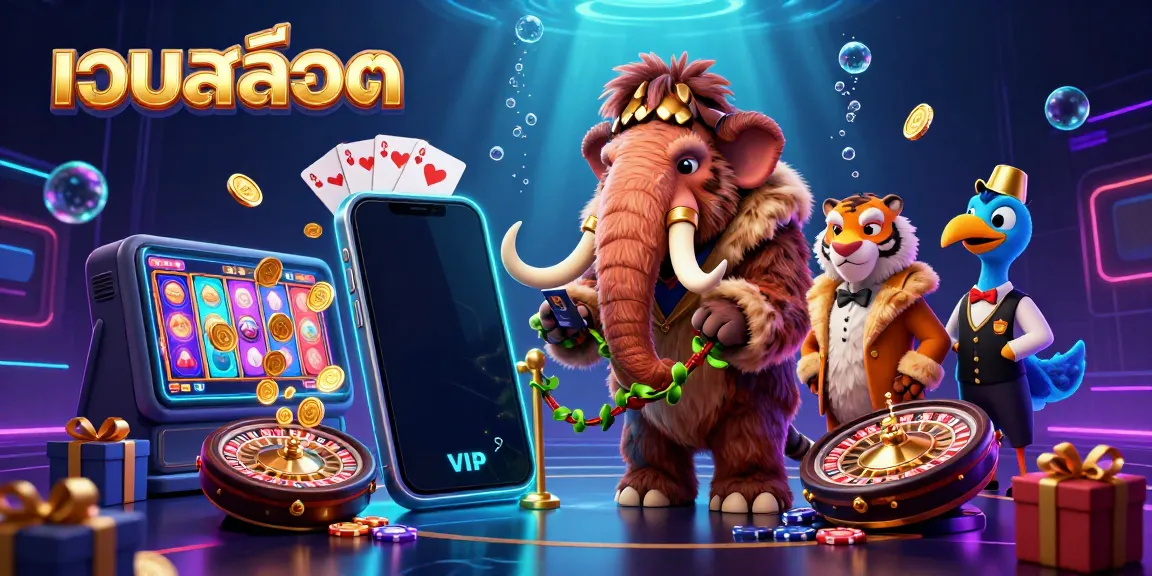 Experience the vibrant 세계 of เว็บสล็อต with 3D characters and dynamic gaming elements showcasing exciting casino action.