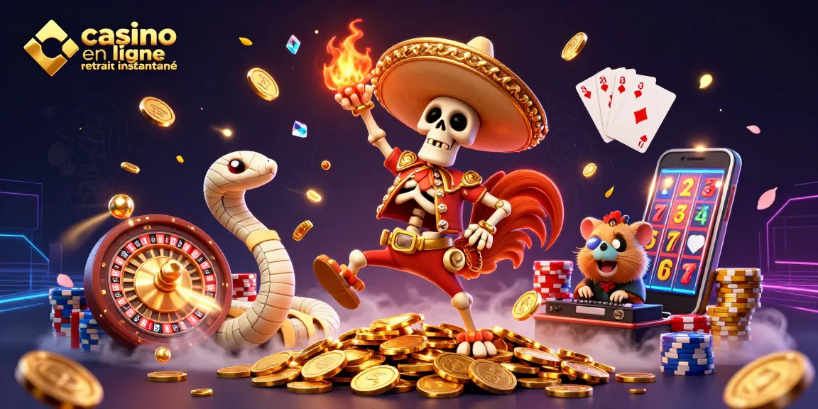 Retirez vos gains rapidement avec le casino en ligne retrait instantané sur une scène riche en détails.