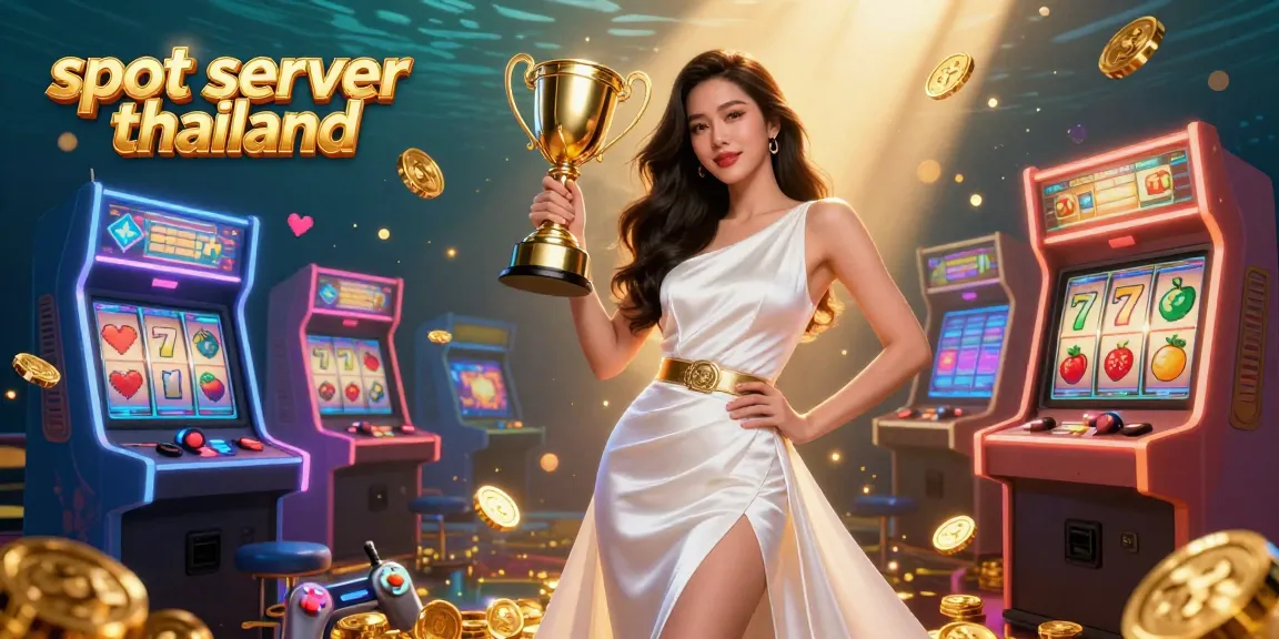 Experience the thrill with slot server thailand through vibrant illustrations of jackpot reels and casino excitement.