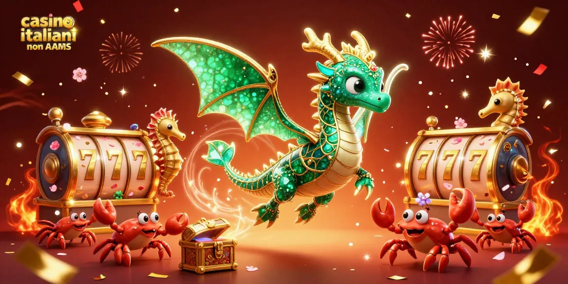 Gioca nei casino italiani non AAMS con il drago marino e tesori in un ambiente festoso.