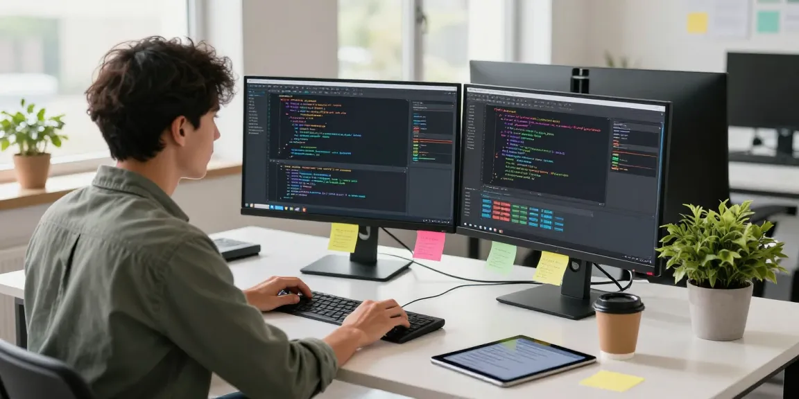 AI image checker in action at a tech workspace with code and analytical tools.