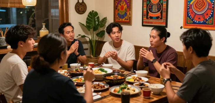 Explore Asian cultures with Hana Dul Talk at https://hanadultalk.com in a vibrant community gathering.